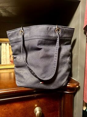 Vintage Tommy Hilfiger denim Tote Bag with Shoulder Straps